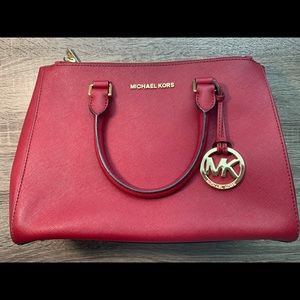 MICHAEL KORS Leather Satchel